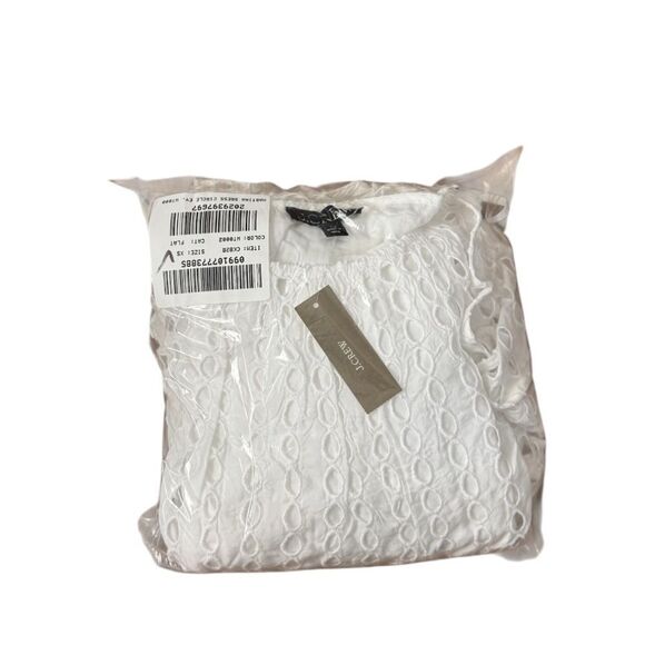 NWT J CREW Oval eyelet midi dress in white - Picture 9 of 9